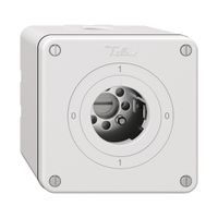 NAPU-Drehschalter NEVO, 0/1L, ohne Zylinder, KS, 0-1-0-1, weiss