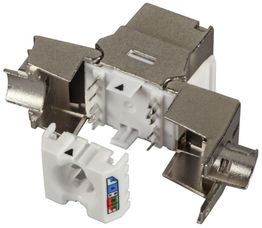 Anschlussmodul INFRALAN Standard RJ45 Kat.6A/s ISO/IEC Keystone