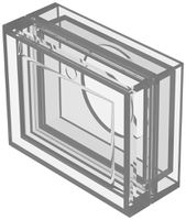 Protezione a tenuta di acqua EAO31 trasparente 24×30mm IP67