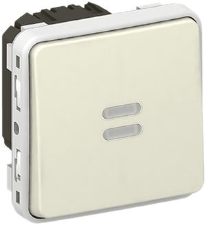 Leuchtwippschalter PLEXO 3/1L K weiss