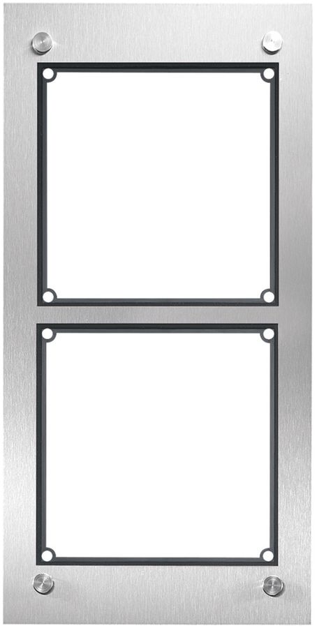 UP-Gehäuse für Türsprechanlage Hager elcom.modesta 2×1 2-Draht m.Rahmen, Edelst.