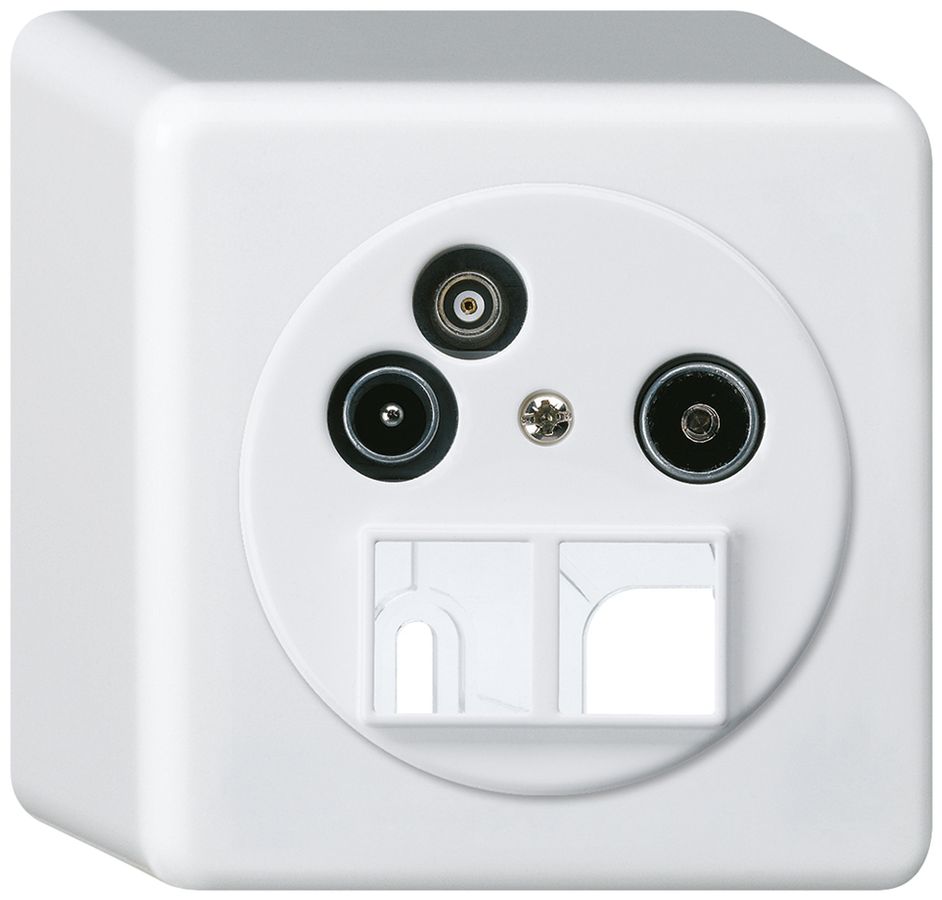 Presa d'antenna AP TV-R-Dati basico HMS 2GHz 4dB bianco