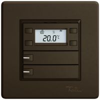 Poussoir RTH ENC EDIZIO.liv SNAPFIX® a.RGB-LED 2×touches comm.1T br