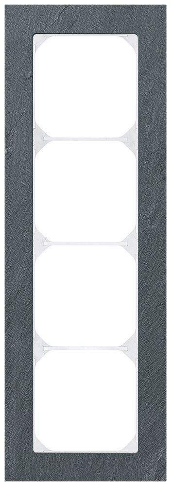 Abdeckrahmen KAL.art 4×1 274×94mm Schiefer schwarz