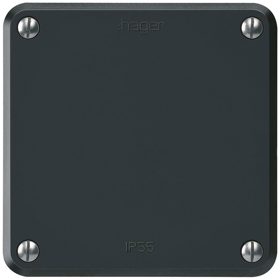 UP-Blindabdeckung robusto IP55 schwarz