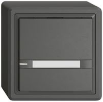 AP-Universaltaster EDIZIO.liv UNI SNAPFIX® 12…48V m.LED blau 1× 2-Tbed.Pap.dgu