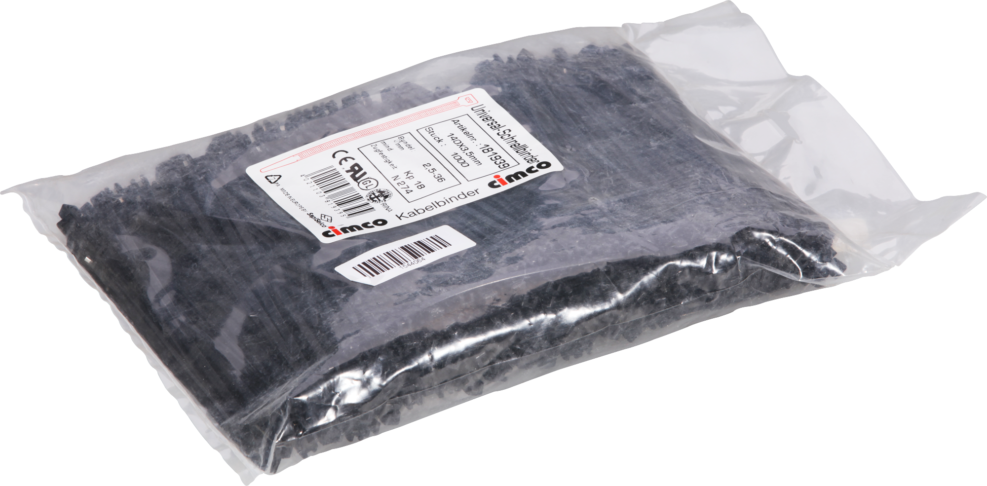 Kabelbinder TY-RAP TYB24MX 3.6×140mm schwarz