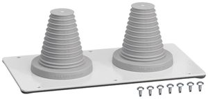 Leitungseinführung Hager Univers 210×60×60mm 2 Steckverbinderöffnungen