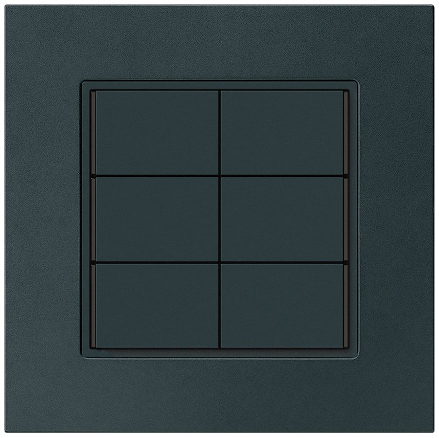 UP-Taster KNX KPR 6×Tasten 6×Betätigungspunkte LED schwarz