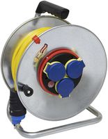 Kabelrolle BAT SK Bretec 290 Ø290mm 33m 3×1.5mm² 3×T13 Stahl grau IP55