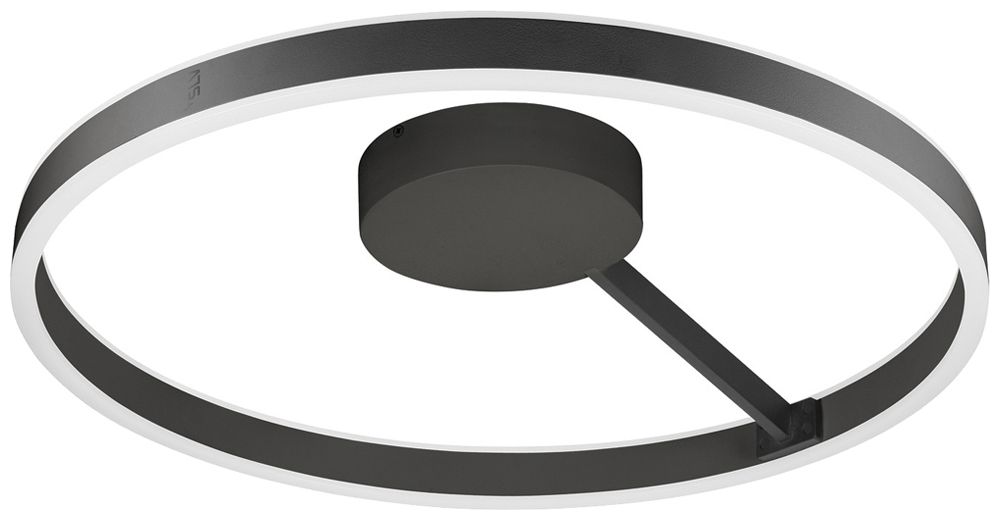 LED-Decken-/Wandleuchte SLV ONE 60 CW 23W 550lm 927/930 DALI Ø600 schwarz