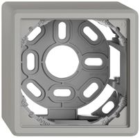 AP-Kappe EDIZIO.liv SNAPFIX® mit Befestigungsbügel für 1 Apparat hellgrau