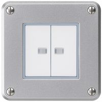 Interruttore INC robusto IP55 schema 3+3 2×illuminato alluminio