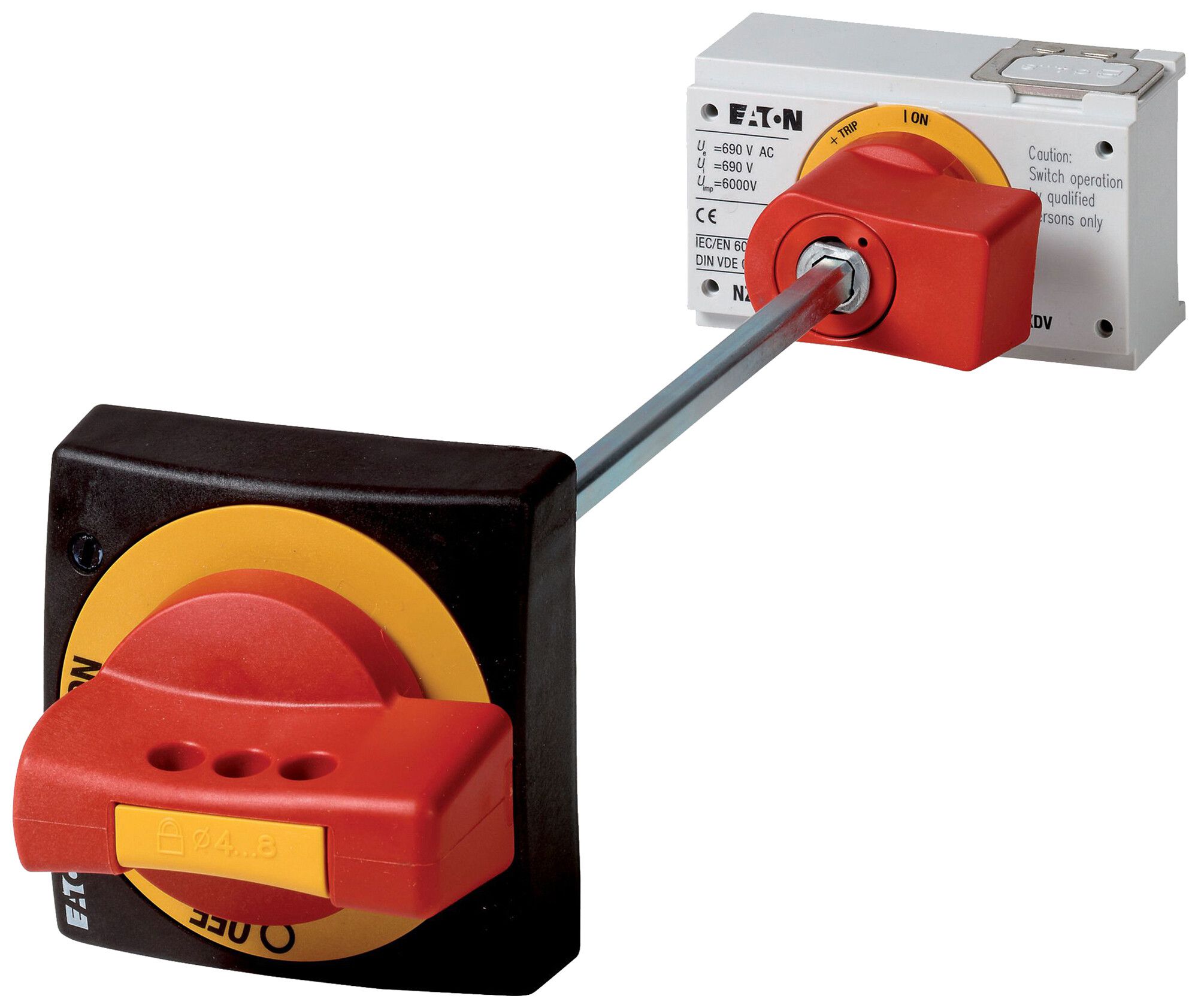 Hauptschalterbausatz Eaton NZM1-XHB-DAR-NA mit Achse NOT-AUS rot