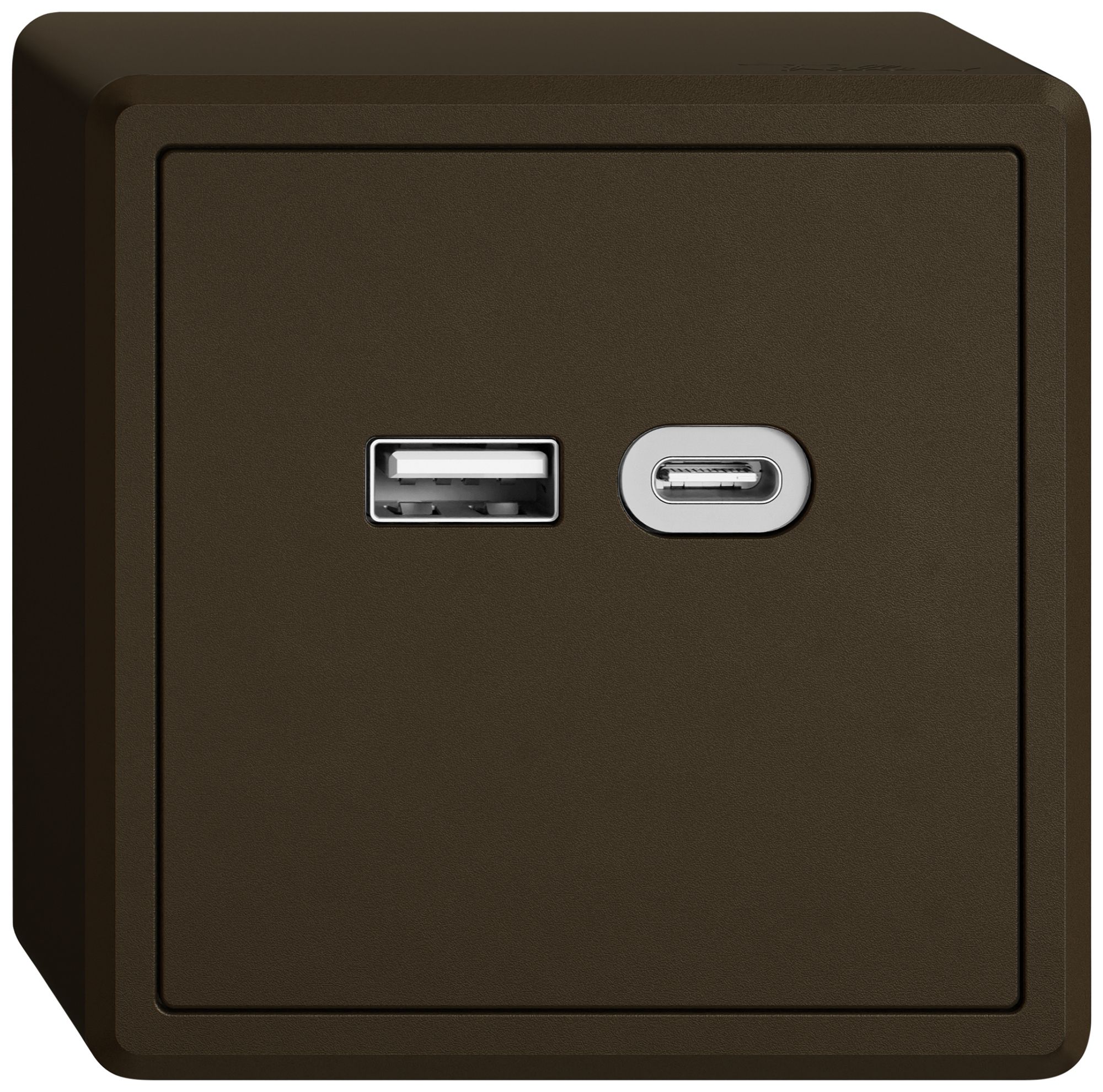 AP-USB-Ladesteckdose EDIZIO.liv SNAPFIX® 230VAC 18W 1×USB Typ A 1×USB Typ C br