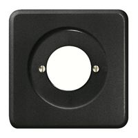 Kit frontale INC nero per interr.a chiave, s.incisione