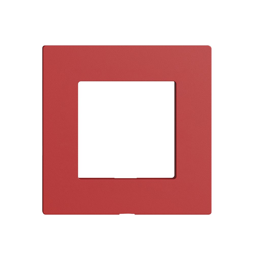 Plaque frontale Edue Wiser p.kit d.recouvrement, s.gravure, IP20, 60×60mm, berry