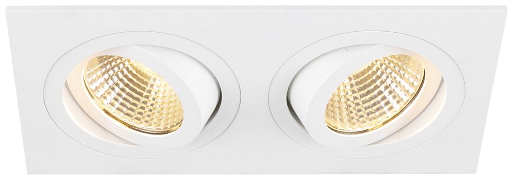 Spot LED INC SLV NEW TRIA 14W 640lm 930 38° VAR 170×90mm blanc 2×Spot