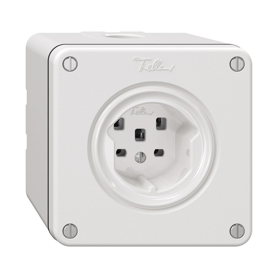 NAPU-Steckdose NEVO, 1×T25, weiss