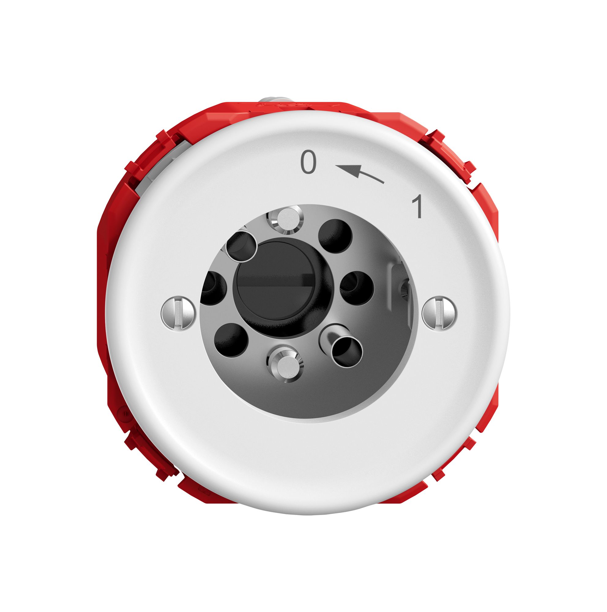 Schwenktaster STANDARDdue SNAPFIX® 0<-1/2P für Schloss ohne Zylinder ws