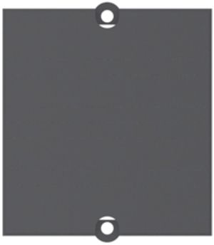 Blindabdeckung für Desk 2 Steckdosenleiste, schwarz