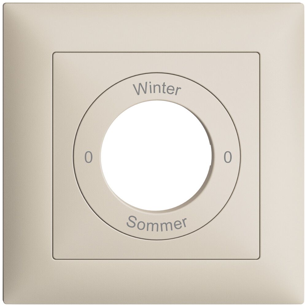 Frontset 0-Winter-0-Sommer EDIZIOdue 88×88mm crema