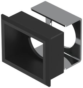 Frontrahmen-Set EAO61 24×30mm schwarz