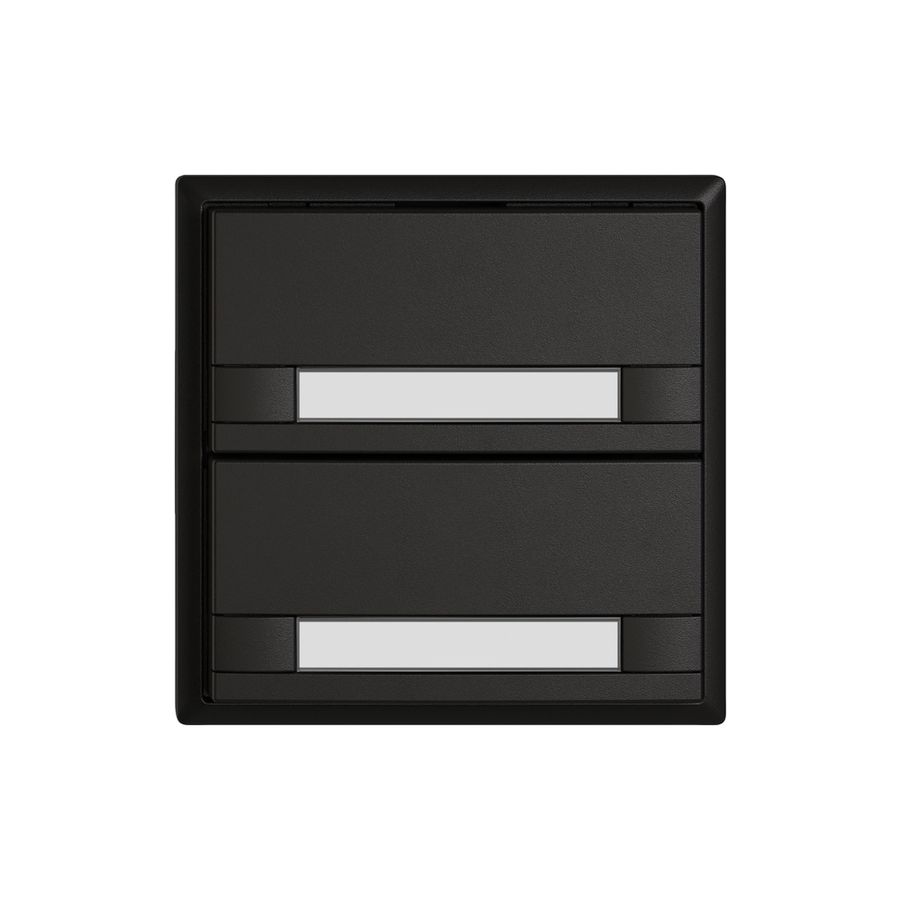 Pulsante KNX RGB EDIZIO.liv SNAPFIX® sensore temp.s.LED targ.2× com.2T ne