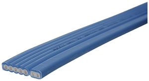 Cavo piatto Woertz DALI 5×2.5+2×1.5mm² senza alogeni blu B2ca