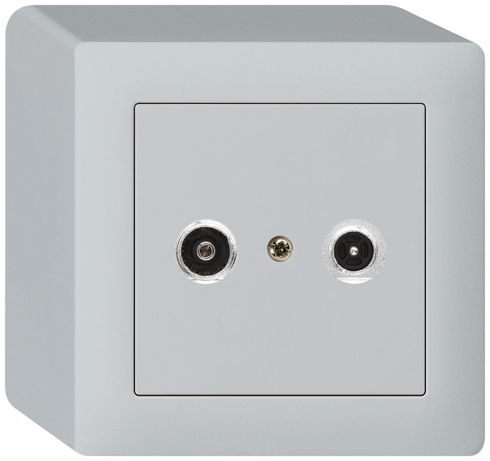 AP-Antennendose kallysto R/TV 4dB 2GHz hellgrau