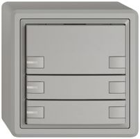 AP-Universaltaster EDIZIO.liv UNI SNAPFIX® 12…48V m.LED blau 6× 1-Tbed.hgu