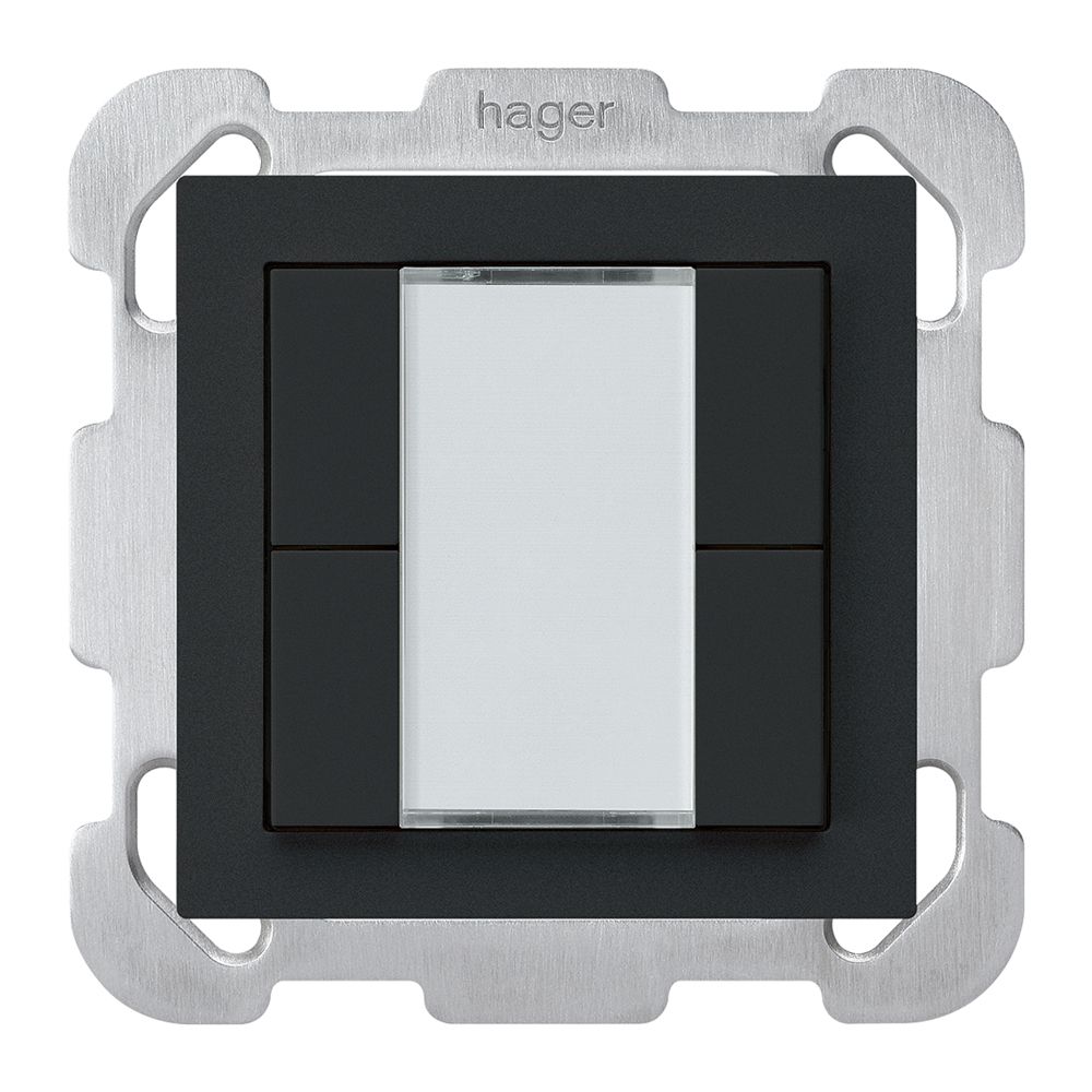 UP-Taster kallysto B KNX 4× s/e-link schwarz