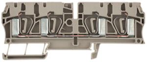 Durchgangs-Reihenklemme Weidmüller ZDU 4/4AN Zugfeder 4mm² TS35 beige