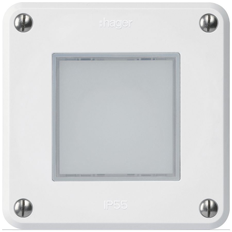 UP-LED-Leuchte robusto A IP55 weiss LED blau