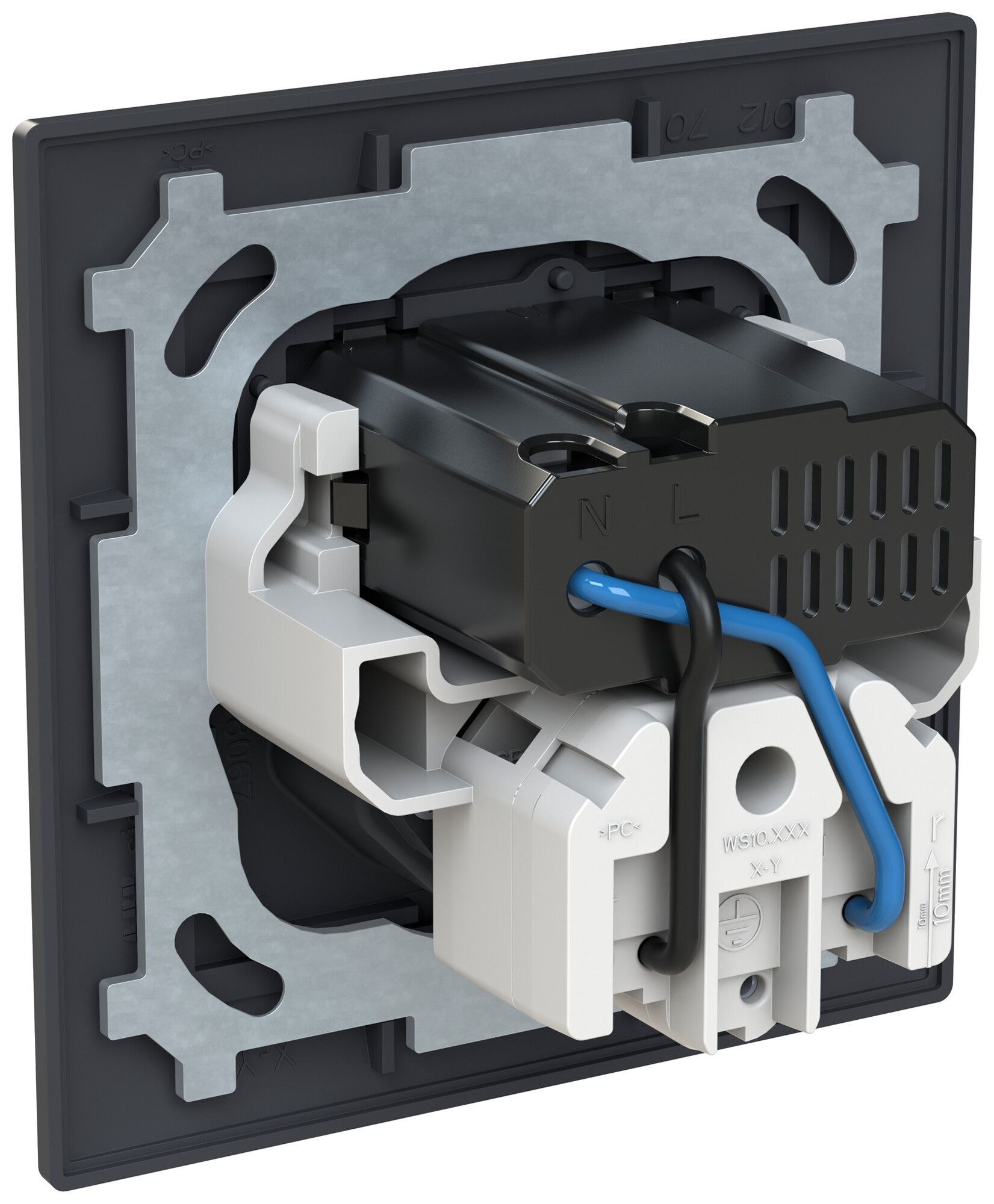 Presa di carica USB INC ABB Sidus 1×USB-A 1×USB-C + T13 3000mA OUT:5V an