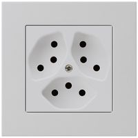 UP-Steckdose kallysto.pro 3×T13 hellgrau