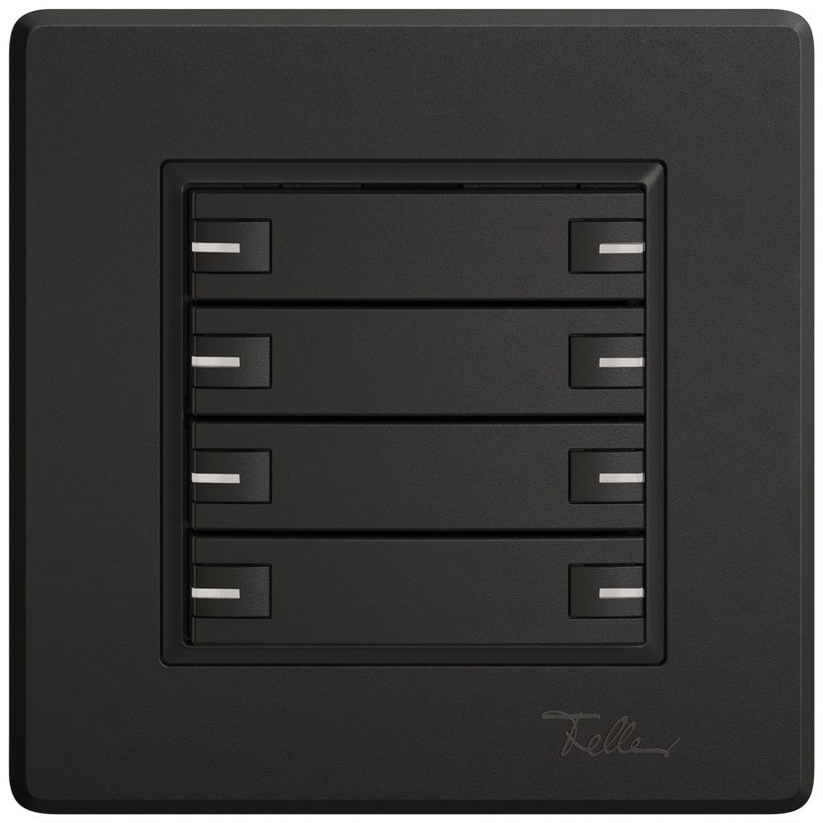 Poussoir KNX RGB ENC EDIZIO.liv SNAPFIX® capteur temp.RGB-LED 8× comm.1T no