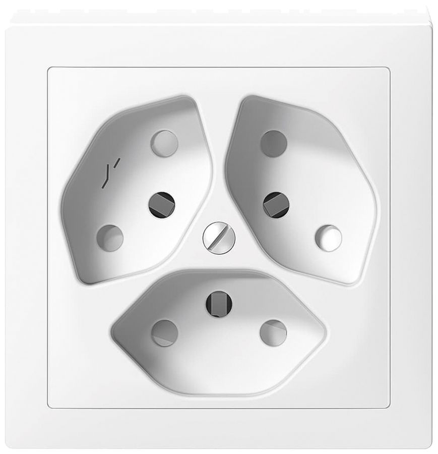 Prise AP SIDUS 3×T13/1 blanc