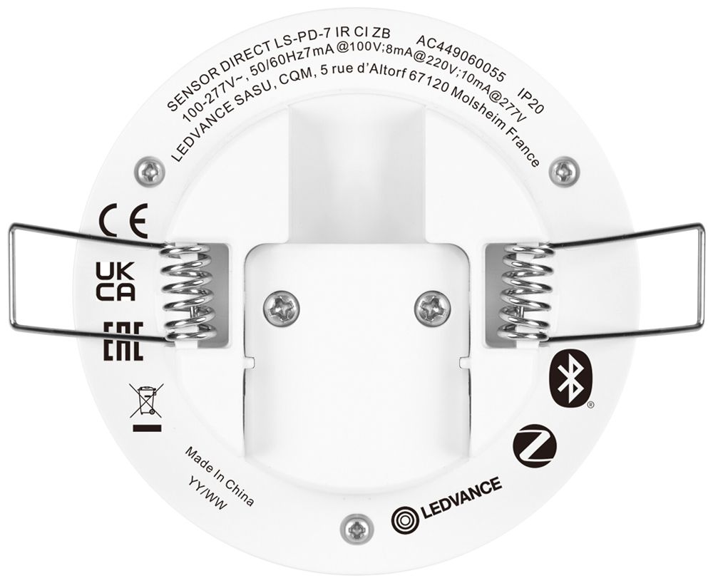Bewegungssensor LEDVANCE IP20 DC 0.36W Zigbee Bluetooth 80×55×55mm