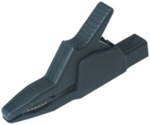 Morsetto coccodrillo AK2B 2540 4mm sistema, isolato, nero
