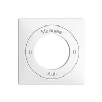 Frontset 0-Manuale-0-Aut. EDIZIOdue weiss 60×60mm für Schlüsselschalter