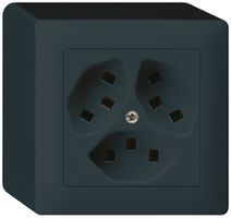 Presa AP Hager kallysto 3×T23 Q nero