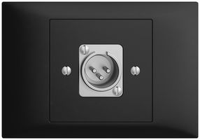 Presa INS XLR con spina EDIZIOdue nero