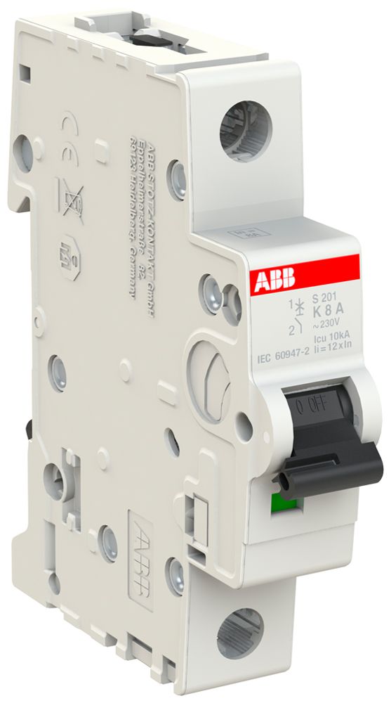 Disjoncteur ABB S201-K8 8A 6kA