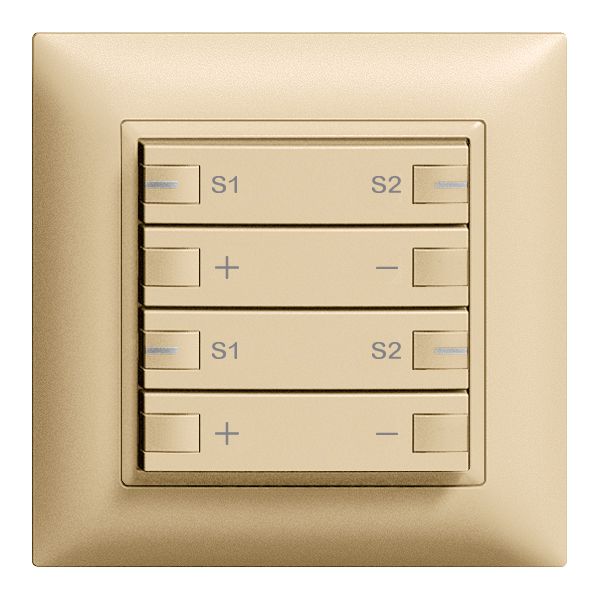 Frontset 2×Dimmer Szene 2K/4T ZEP EDIZIOdue sand