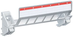 Patchpanel ABB 6 fach leer für Multimedia Verteiler