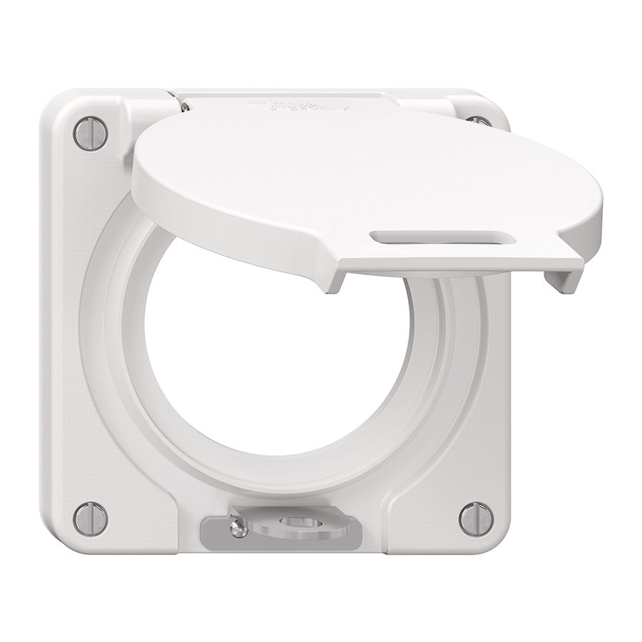 Coperchio con coperchio ribaltabile NEVO Ø53mm chiudibile bi (guarn.bi)