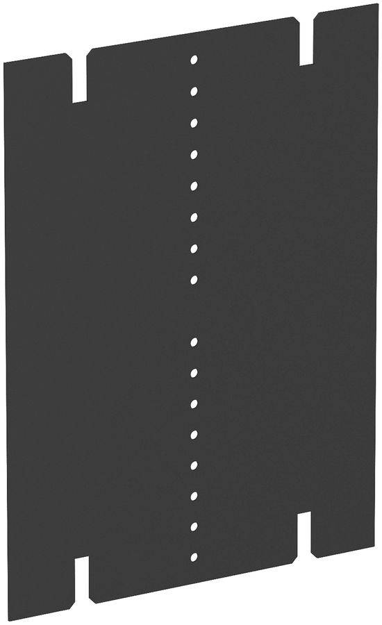 Trennwand Bettermann ohne Druckluftanschluss, PVC, schwarz