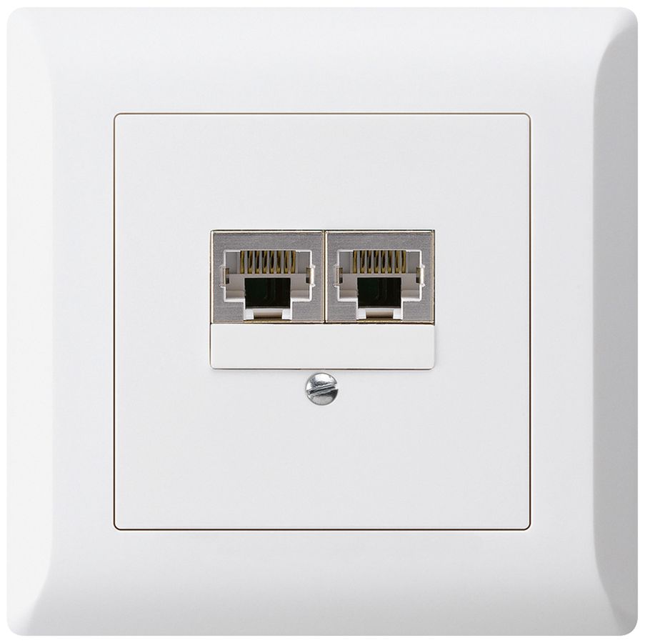 UP-Dose kallysto.line 2×RJ45s getrennt UKV weiss