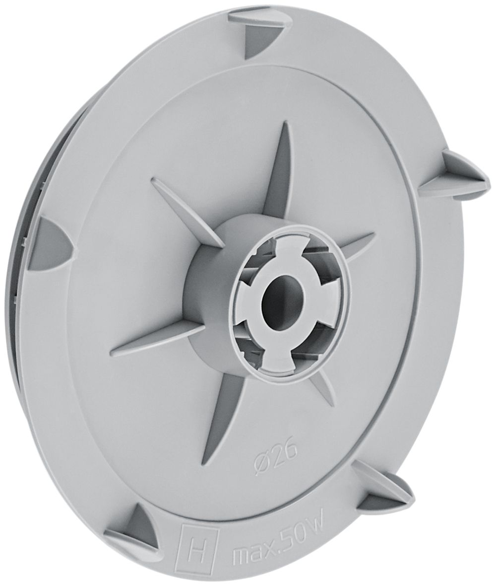 Deckel für Einbaugehäuse HSB Lumina, für LED & Präsenzmelder, Ø26mm, halogenfrei